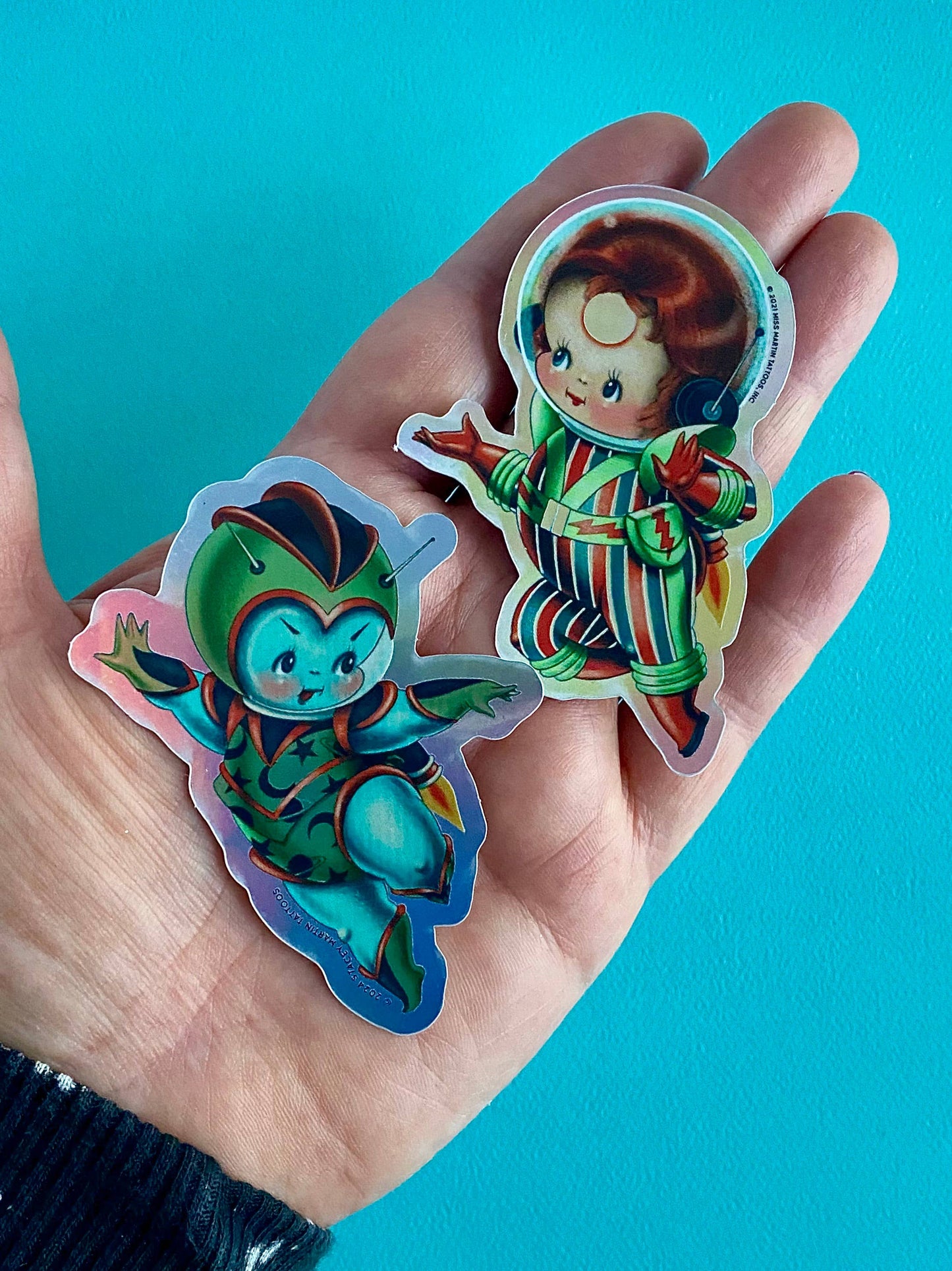 David Bowie Kewpie Sticker by Stacey Martin Tattoos