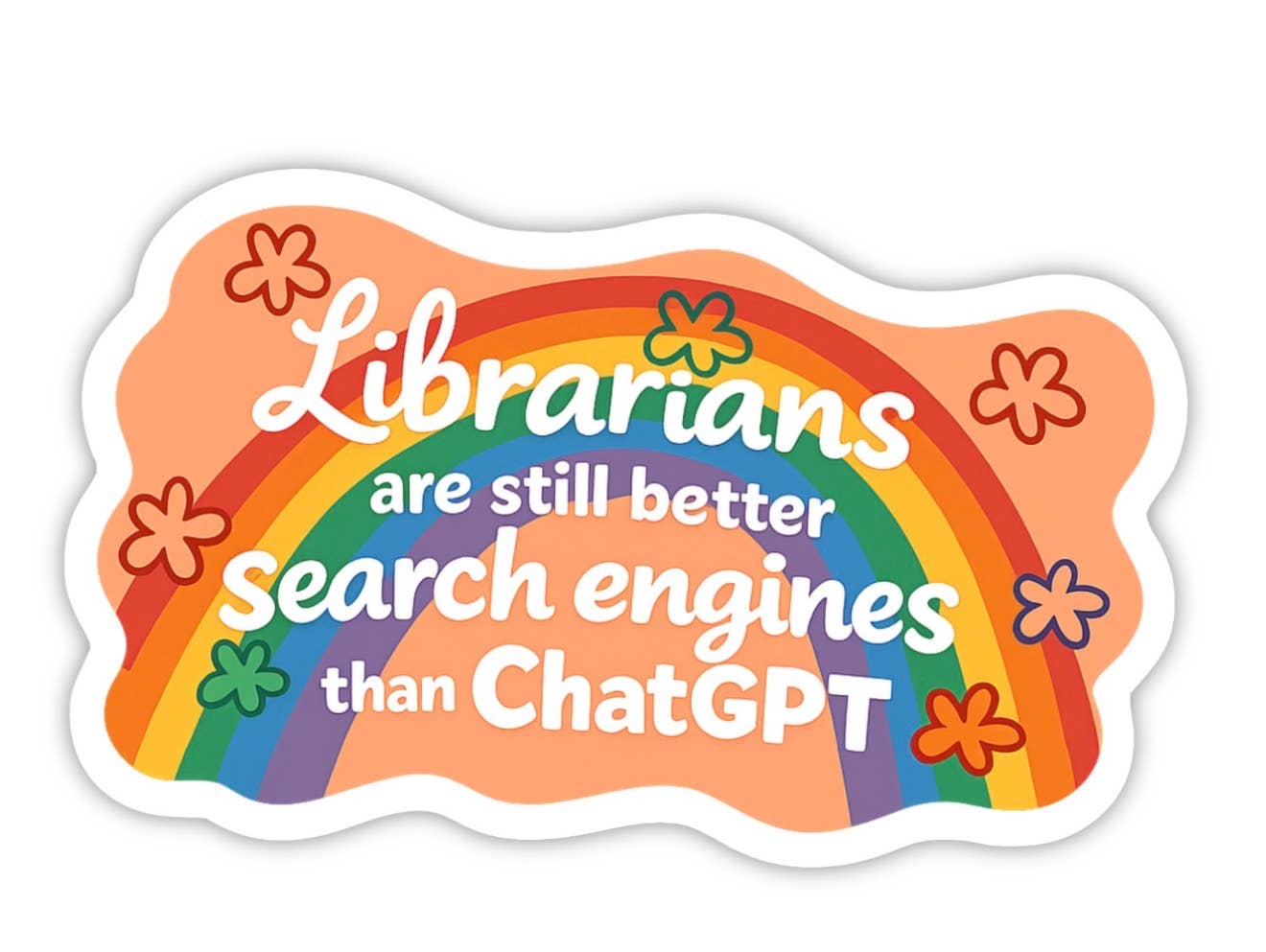 Funny Librarian Sticker