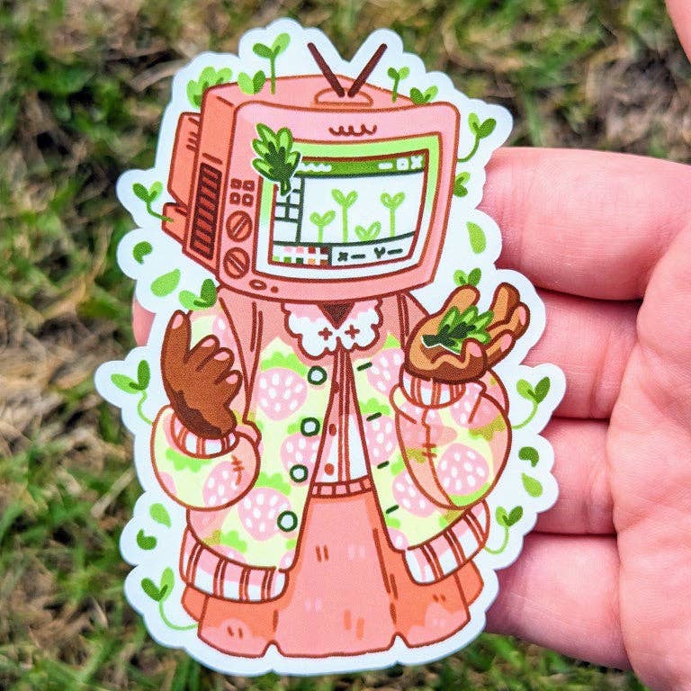 TV Head Cute Stickers: ALL Three!!