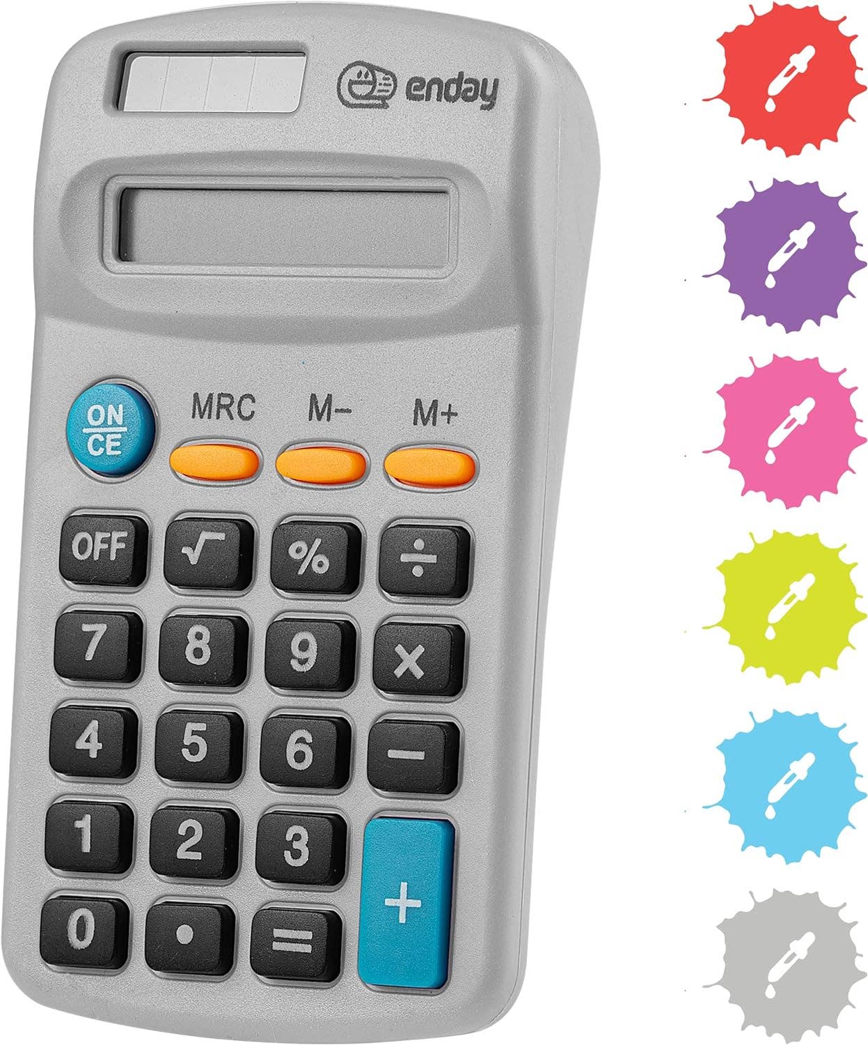 8-Digit Dual Power Pocket Size Calculator: Green