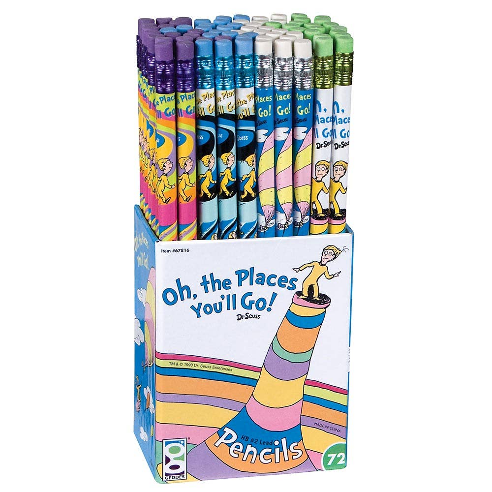 Oh the Places You Ll Go Dr Seuss Pencil 72/ds