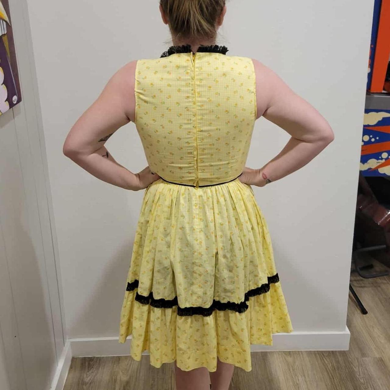 Vintage Swing Dress for Summerween, Handmade, OOAK, Upcycled, Swing Skirt, Pastel Goth, Rockabilly, Psychobilly, Bats, Sz Medium/6