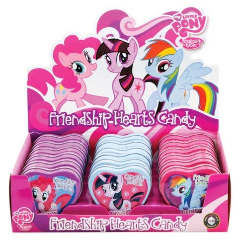 Boston America My Little Pony Friendship Heart Candy Tin 18ct