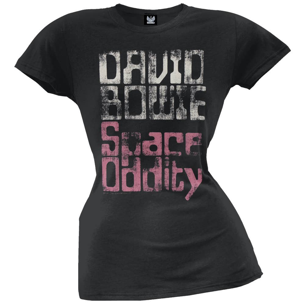 David Bowie - Space Oddity Women's Juniors T Shirt: LG