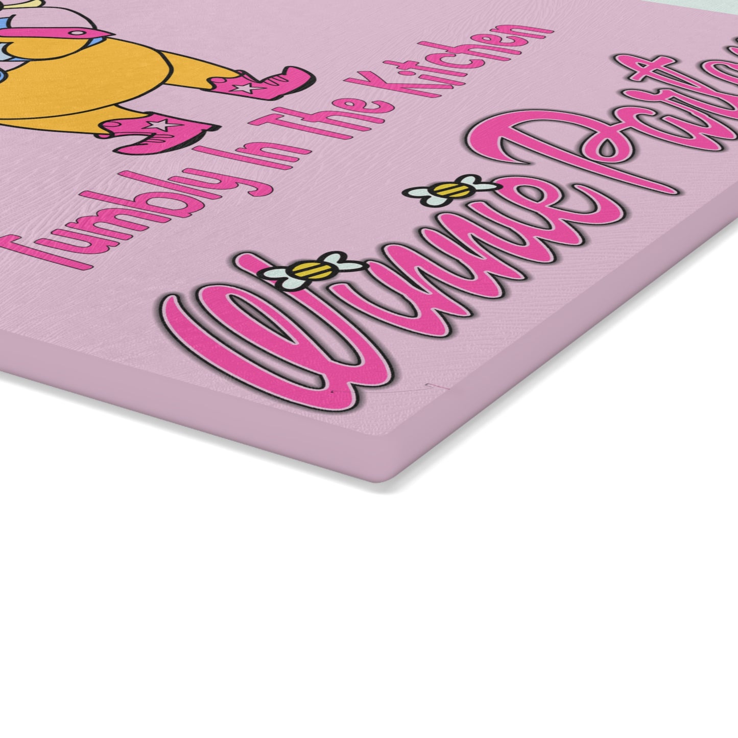 Winnie Parton Glass Cutting Board