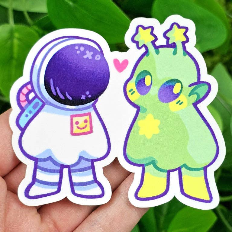 Ghost Date Astronaut and Alien Stickers!: ALL FIVE!