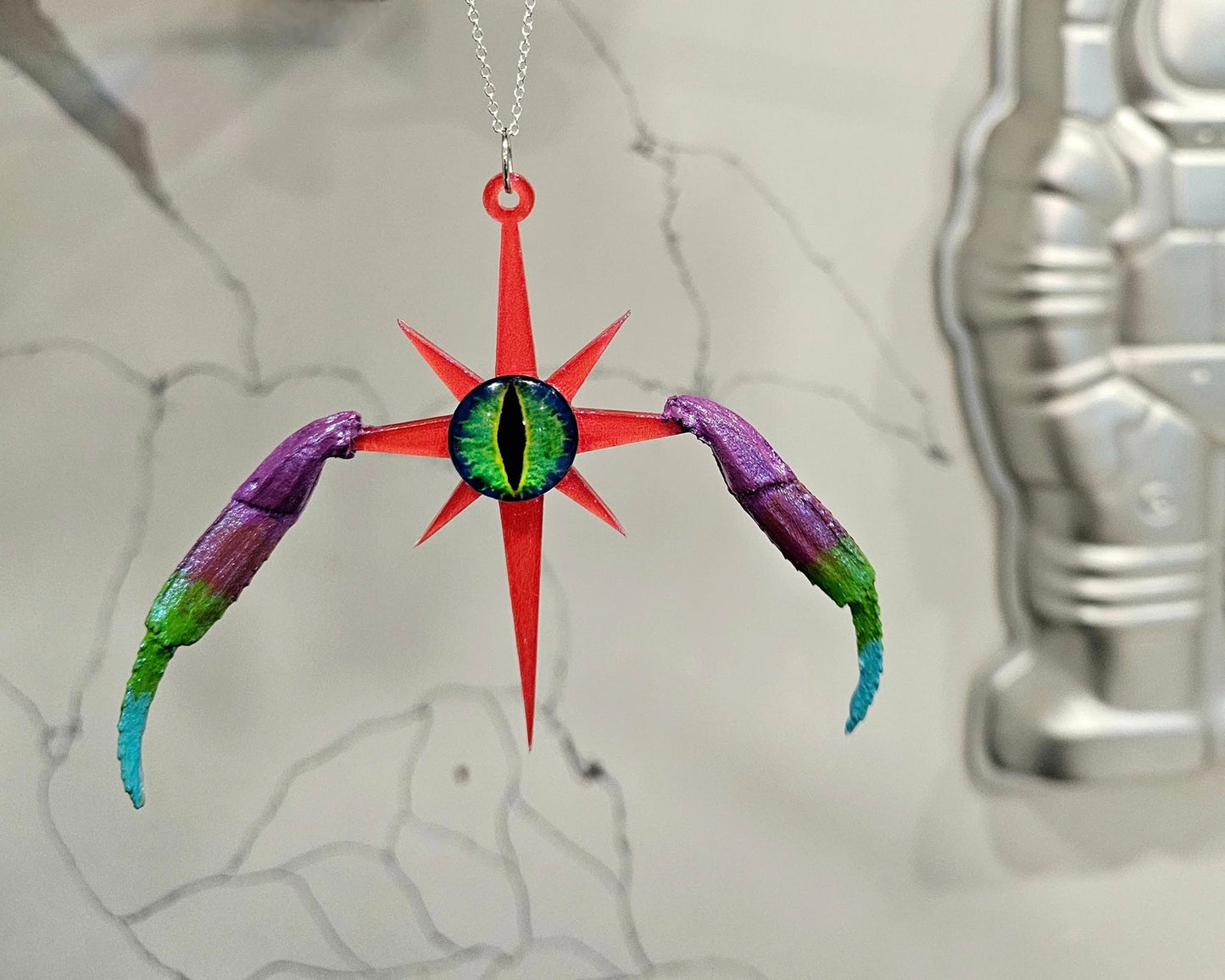 "Officer Pluto" Oddity Art Necklace