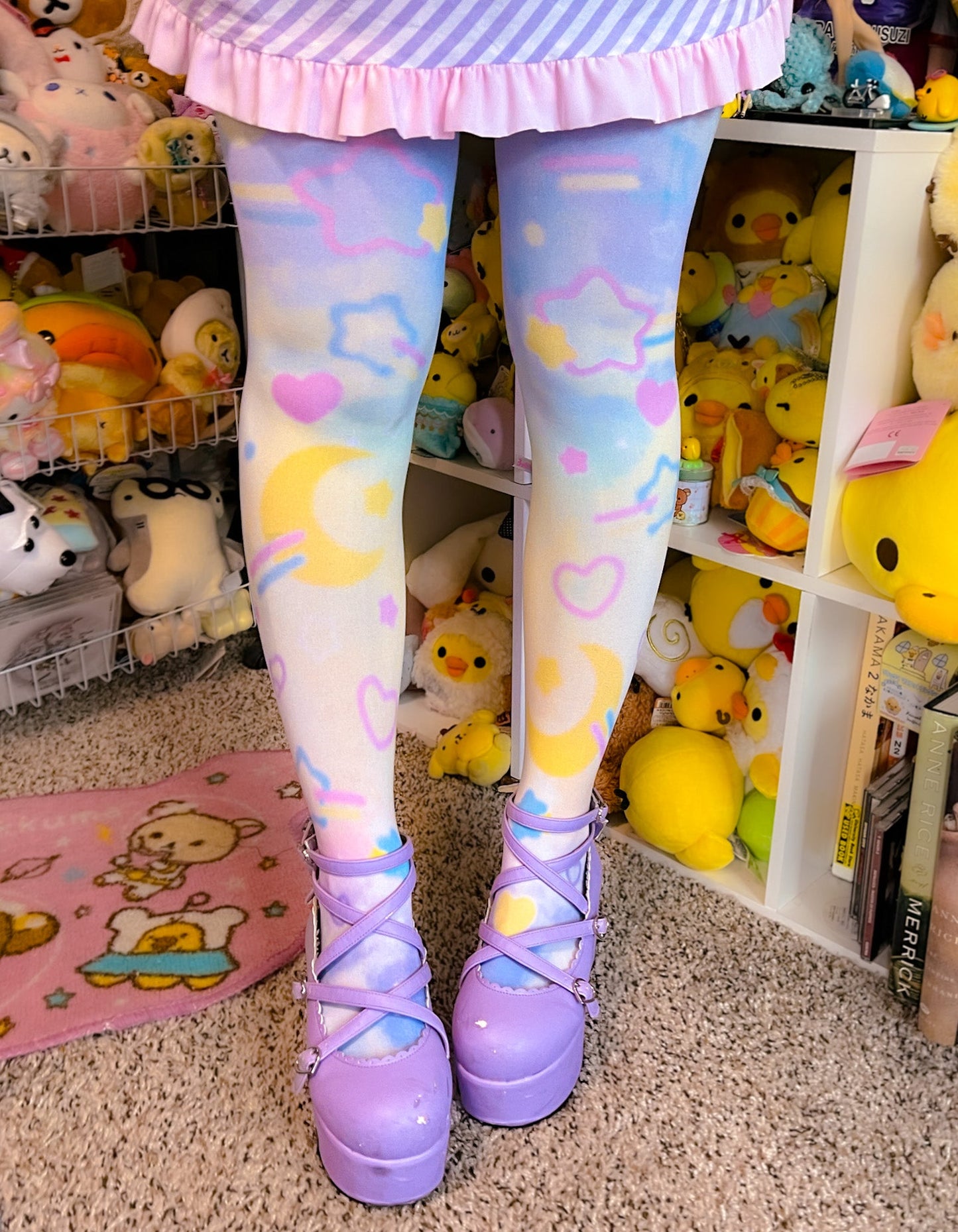 Rainbow Clouds Unisex Tights