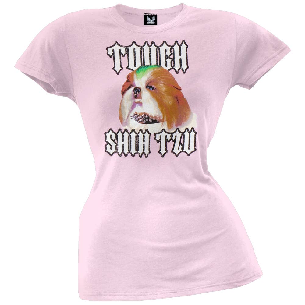 Tough Shih Tzu Women's Juniors T Shirt: LG