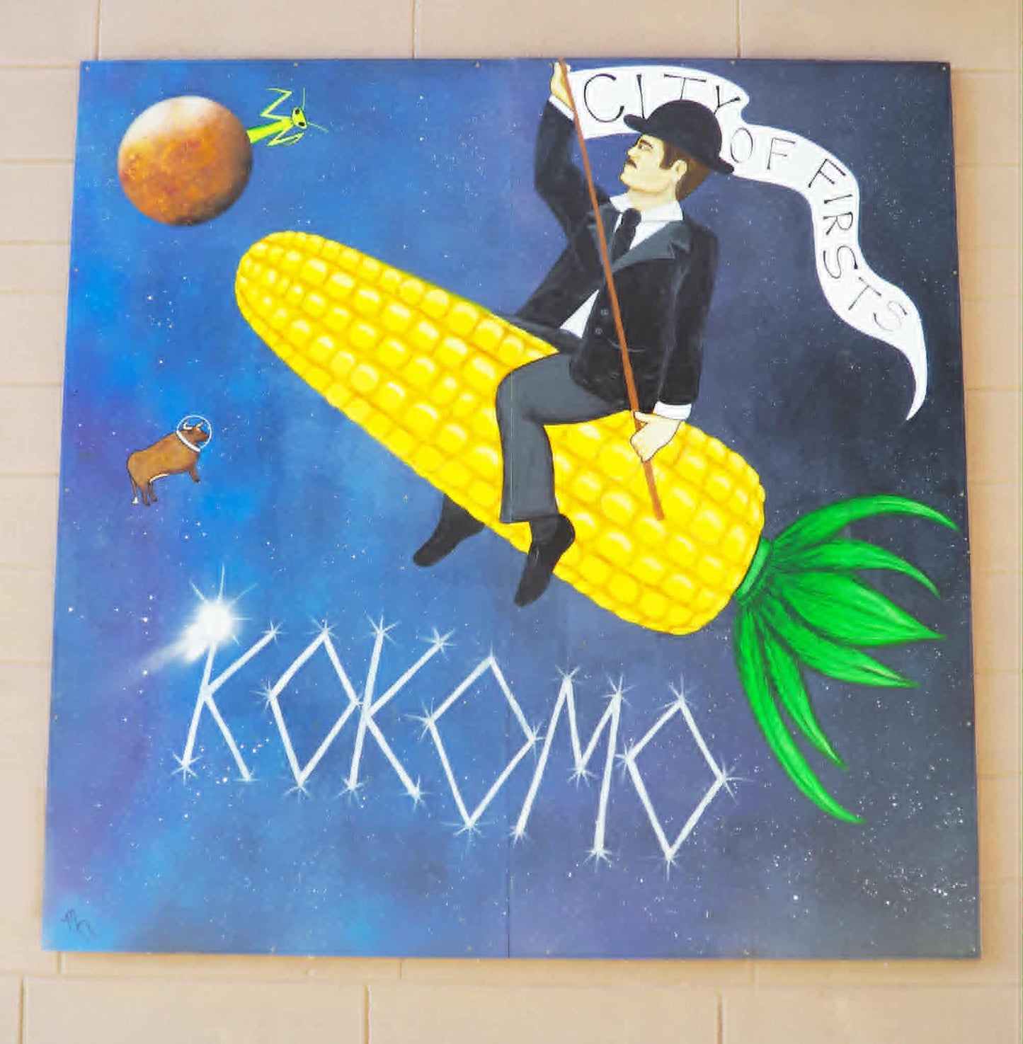 Martians of the Cities of First (Artist Alley Mural, Kokomo, Indiana)