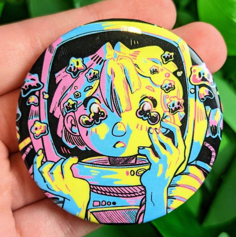 Space Girl V2 Large Buttons: ALL THREE!