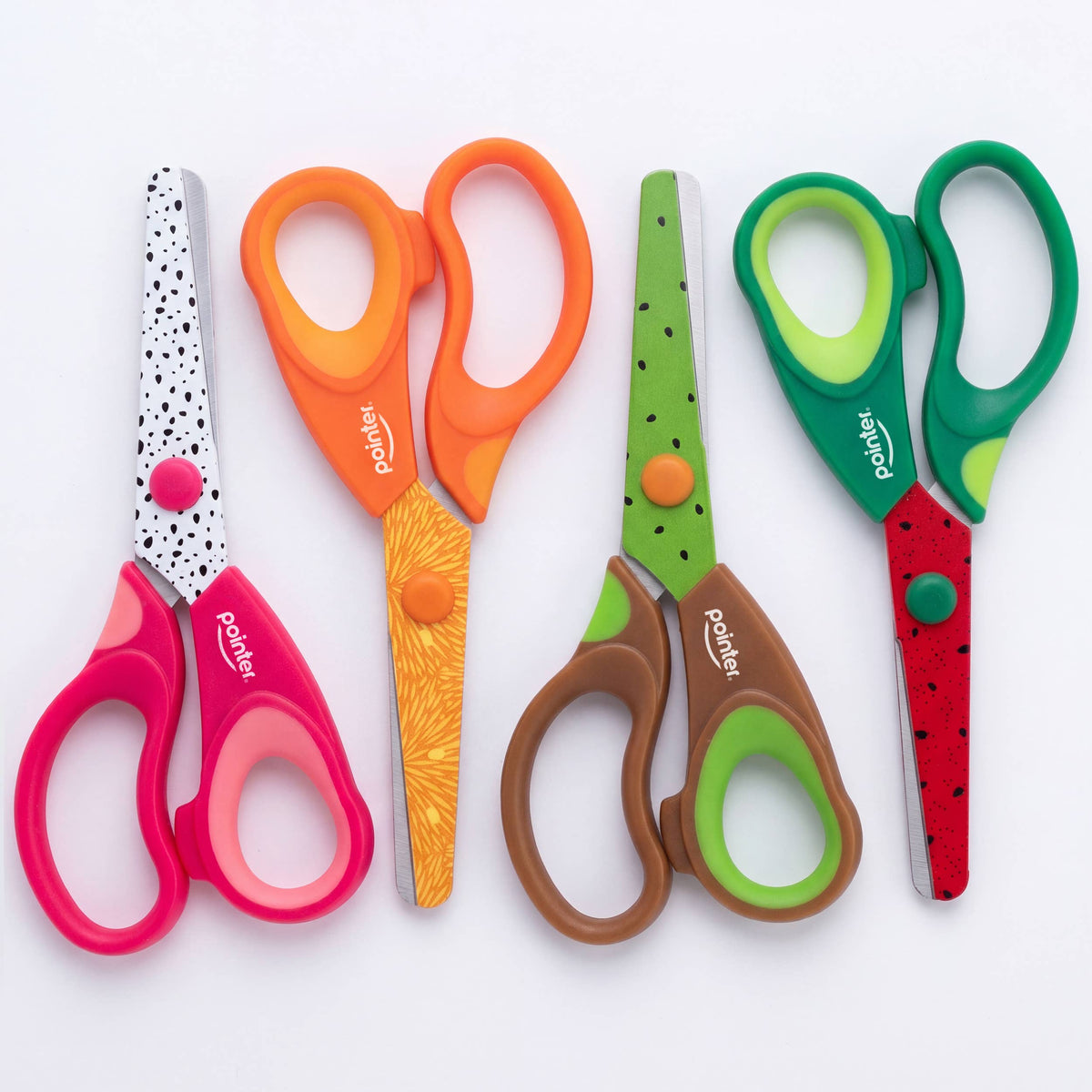 Scissors – Kids Fun Fruits 5.25in Blunt Tip Assorted