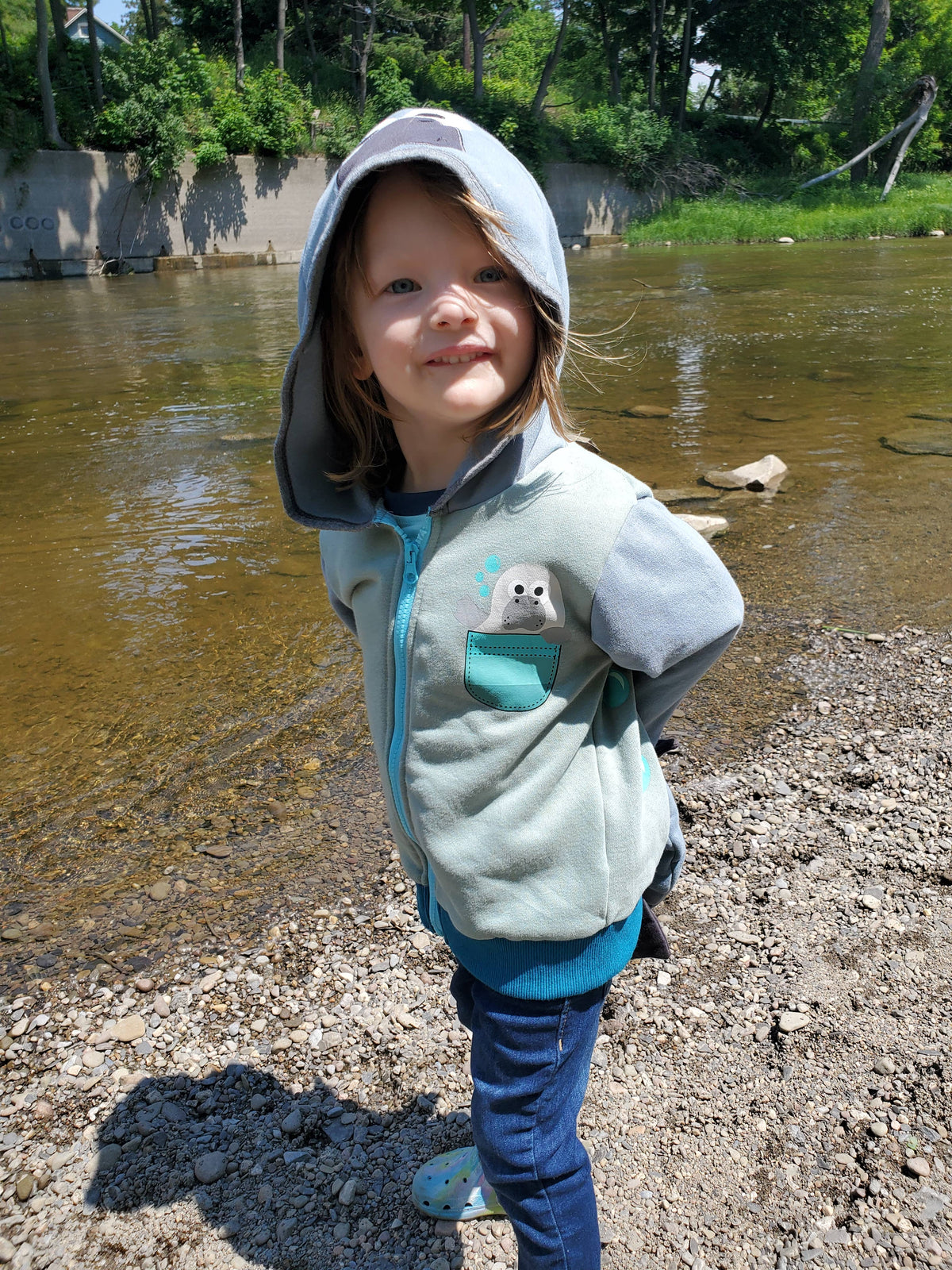 Manatee Toddler & Kids 3D Hoodie: 3T