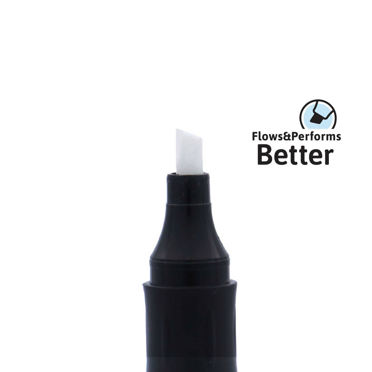 Dry Erase Markers – Refillable Chisel Tip Black 12 Pack