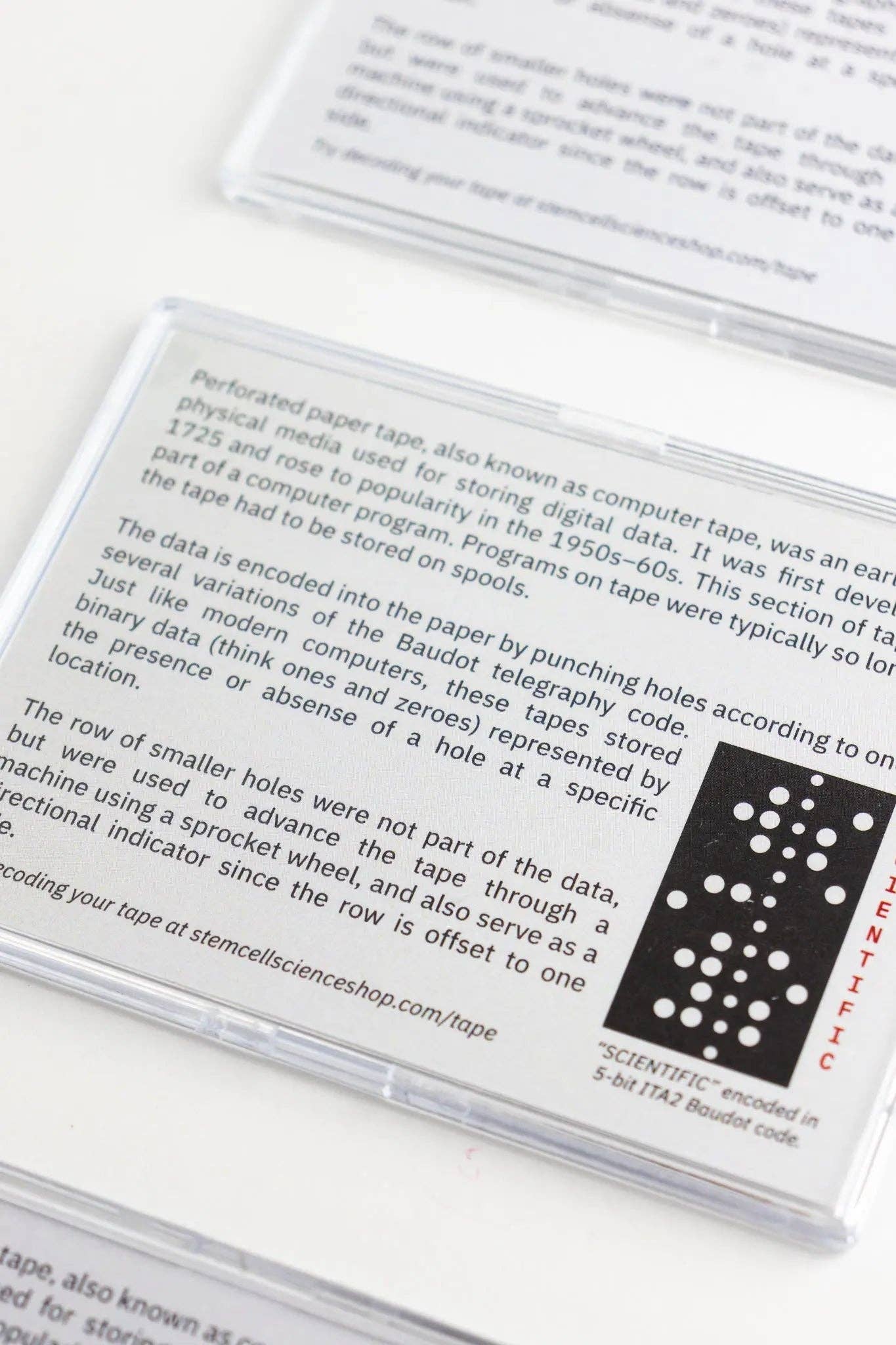 Punched Computer Tape Section: Black