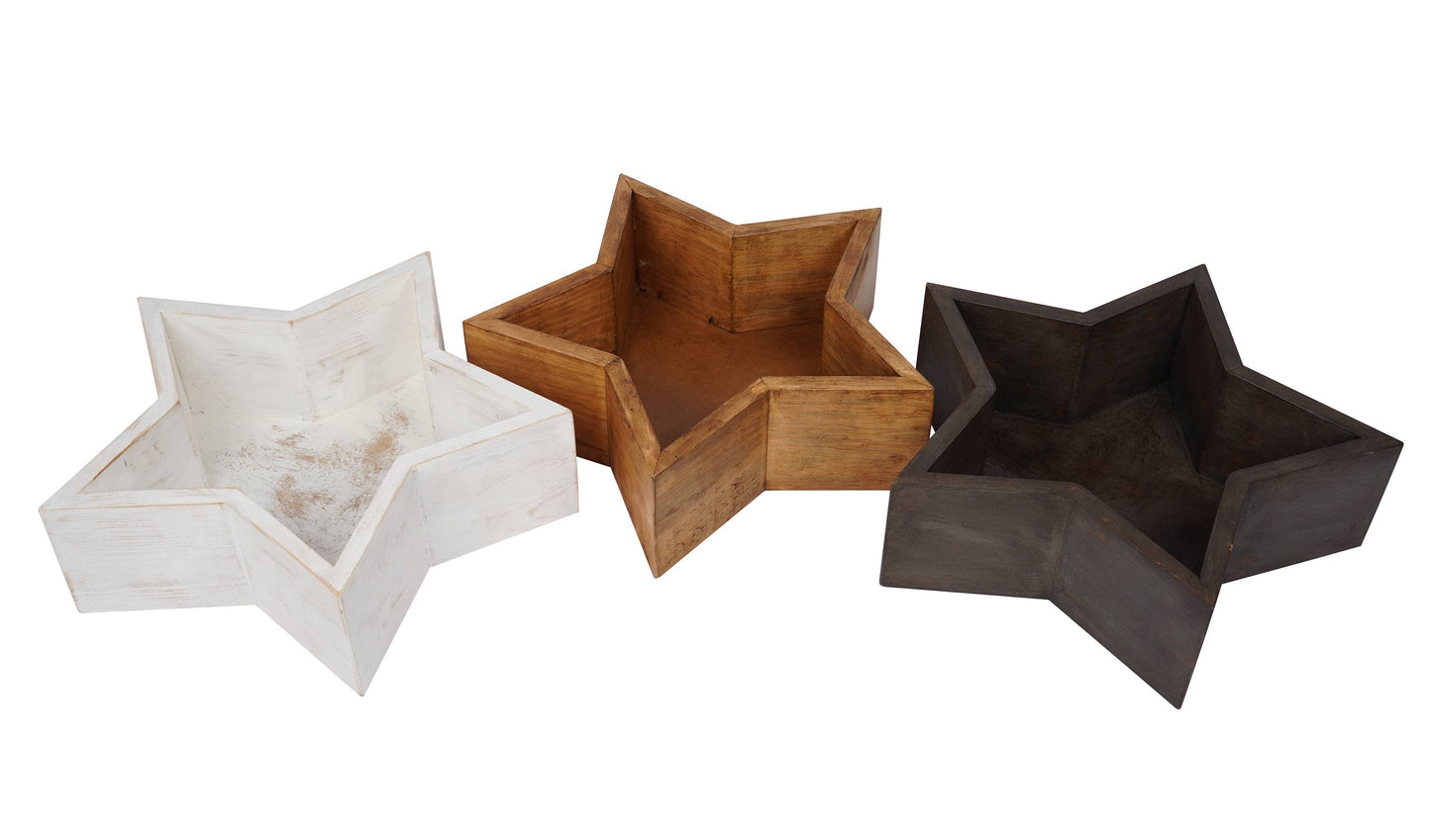 CLEARANCE-Display-Star-Farmhouse-Wood-22x6H in-$30: Gray Waxed