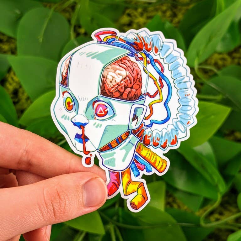 Robot Malfunction Stickers: ALL FOUR!