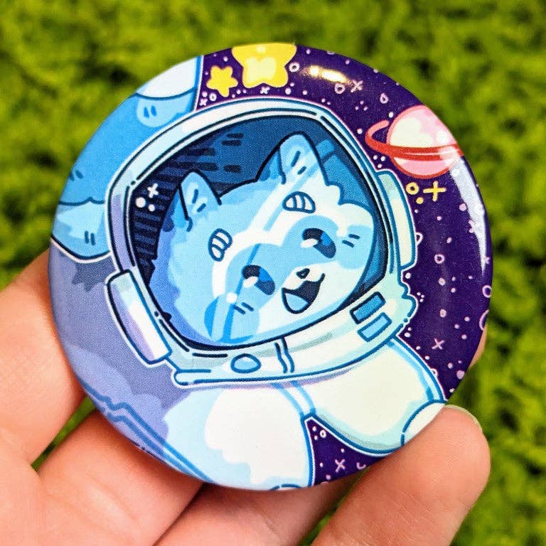Space Raccoon Buttons: ALL THREE!