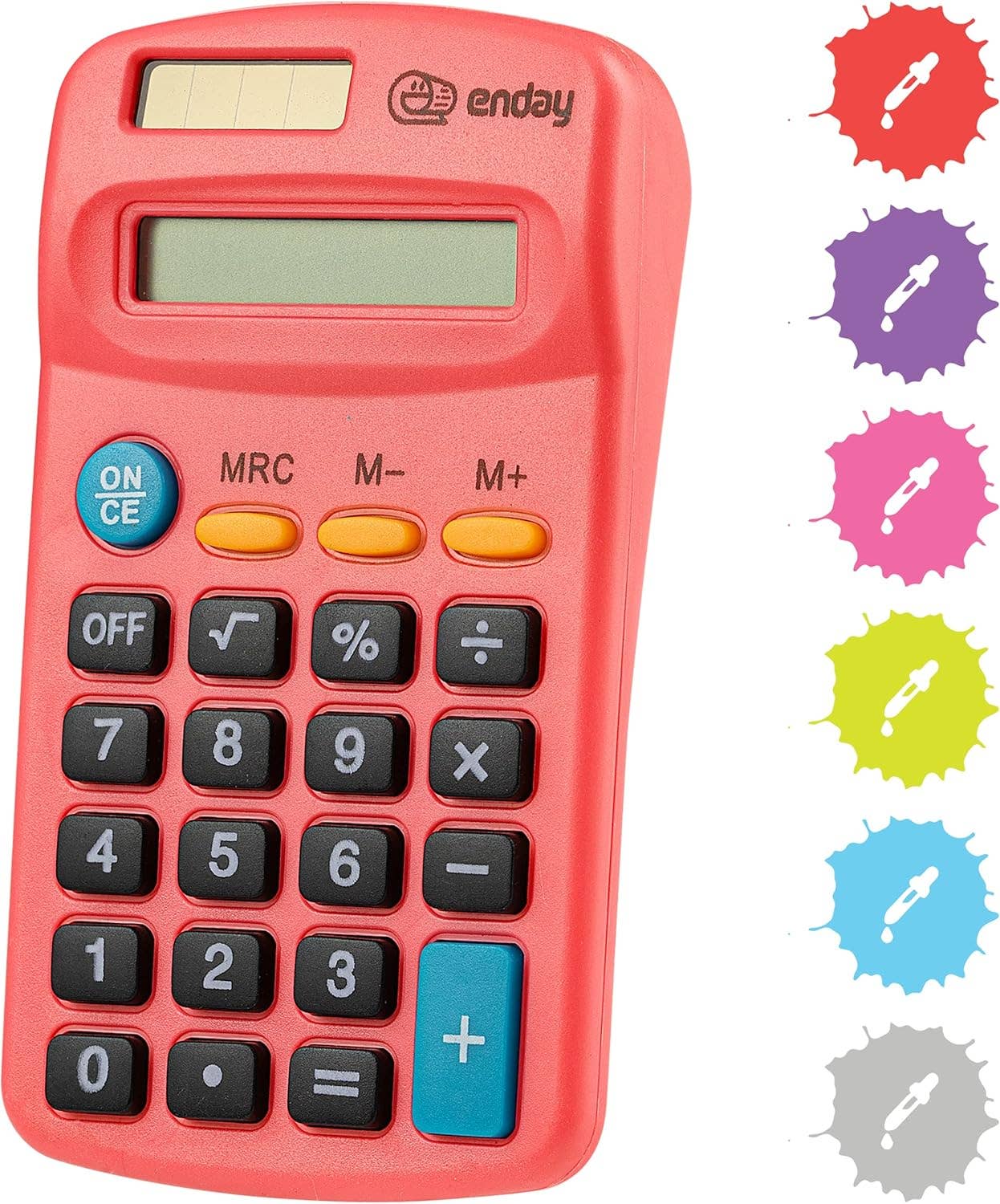 8-Digit Dual Power Pocket Size Calculator: Green