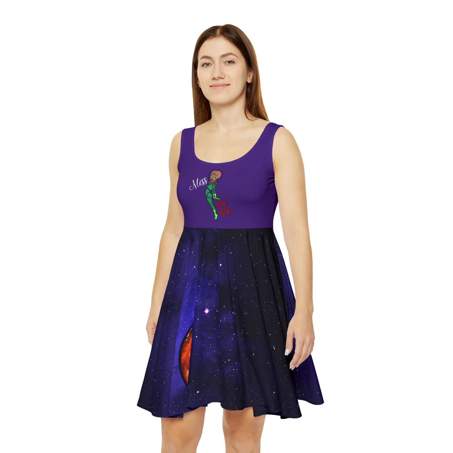Mars Attacks Pinup Girl Miss Ack Ack Women's Tank Swing Dress