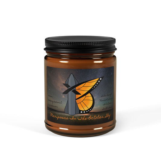 Mariposas In The October Sky Candle, 9 oz, (Benefits Monarch Butterfly Charities)