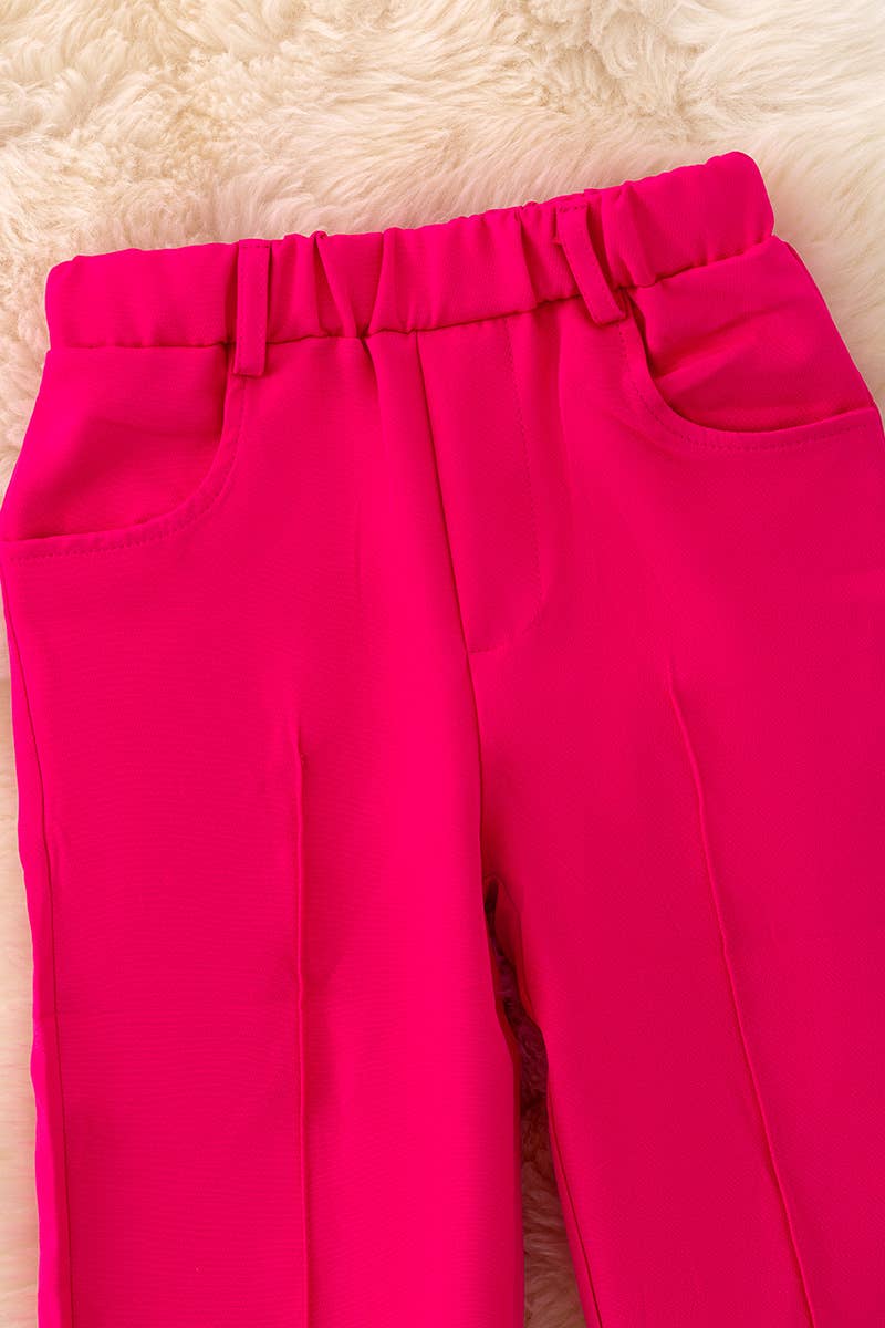 Fuschia fashion vest and pants set. OFG42726 JEANN: XS