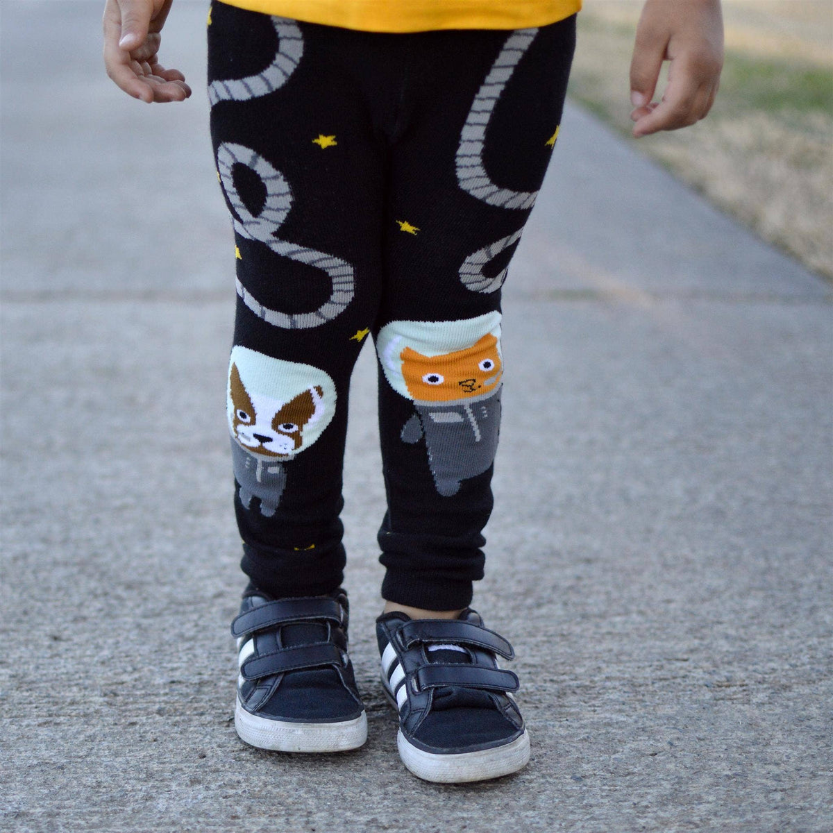 Space Walk Cotton Baby and Toddler Leggings: Small (3-12 months)