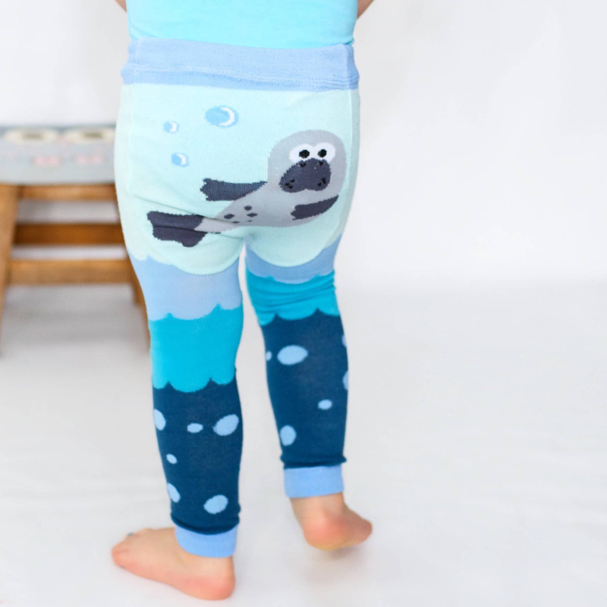 Manatee Baby and Toddler Leggings: Large 18 - 24 Months