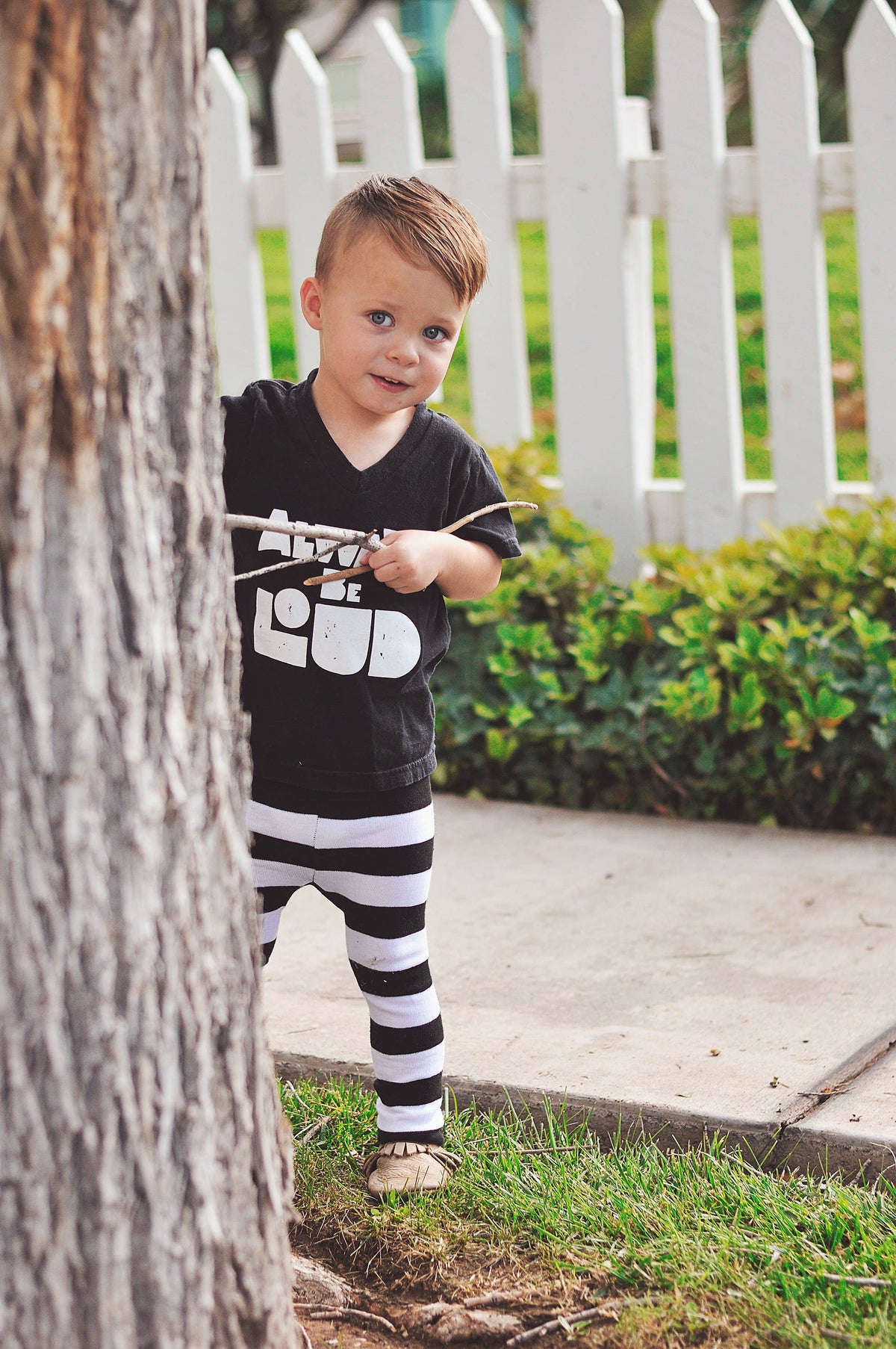 Penguin Stripes Cotton Baby and Toddler Leggings: Large 18 - 24 Months