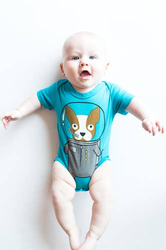 Astro Dog Baby Bodysuit: 6M