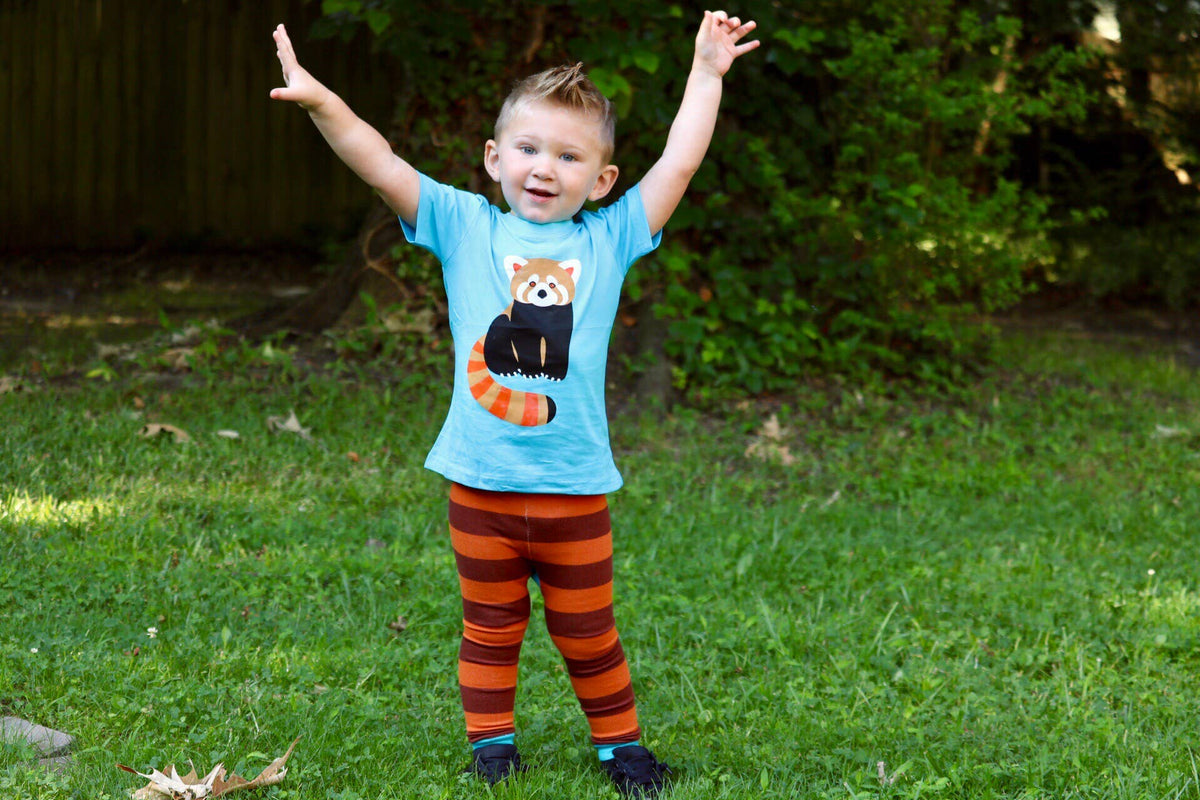 Red Panda Baby and Toddler Leggings: Large 18 - 24 Months