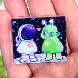 Cute Alien Camera Keychain!: Camera + Photopack