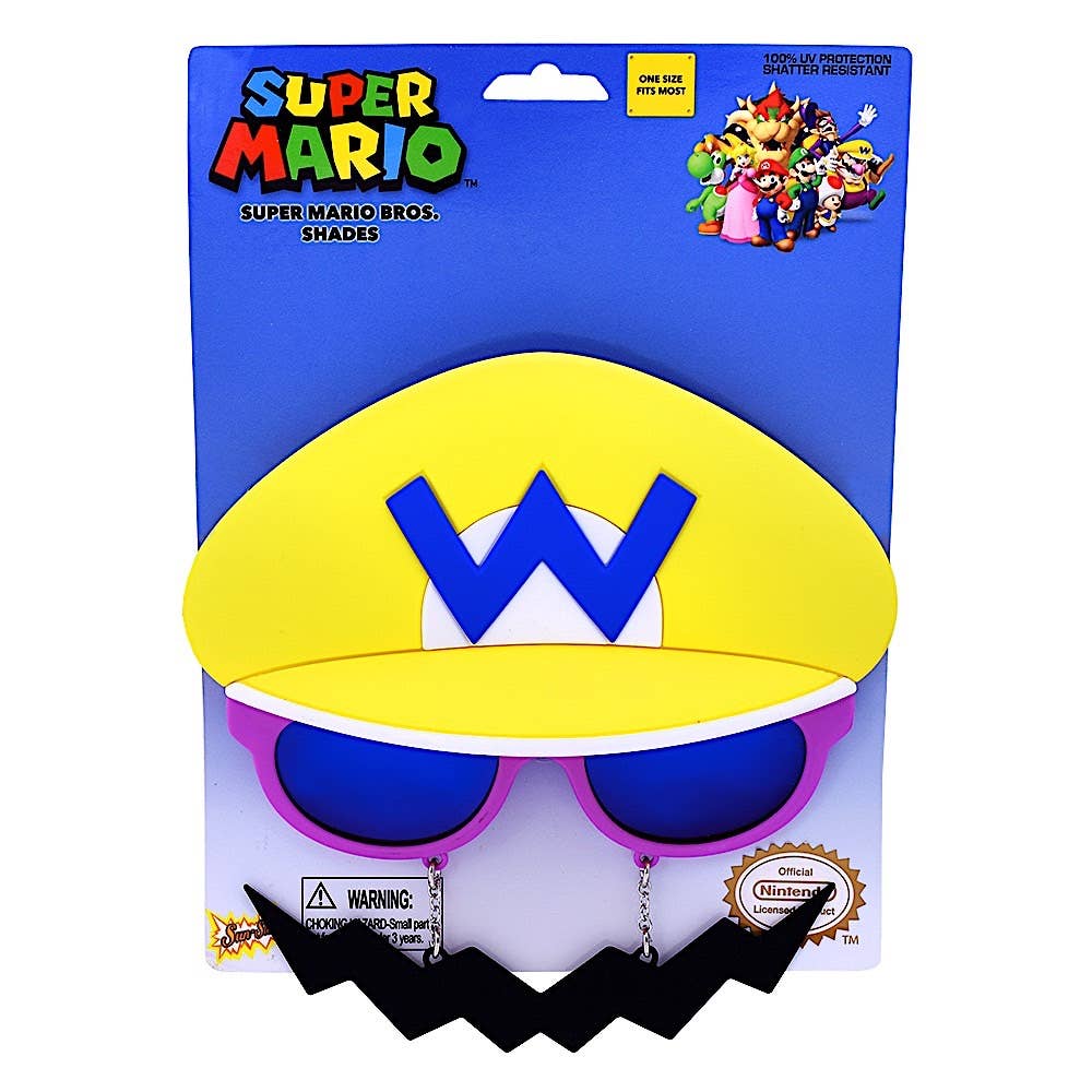 Officially Licensed Super Mario Yellow Wario Sun-Staches