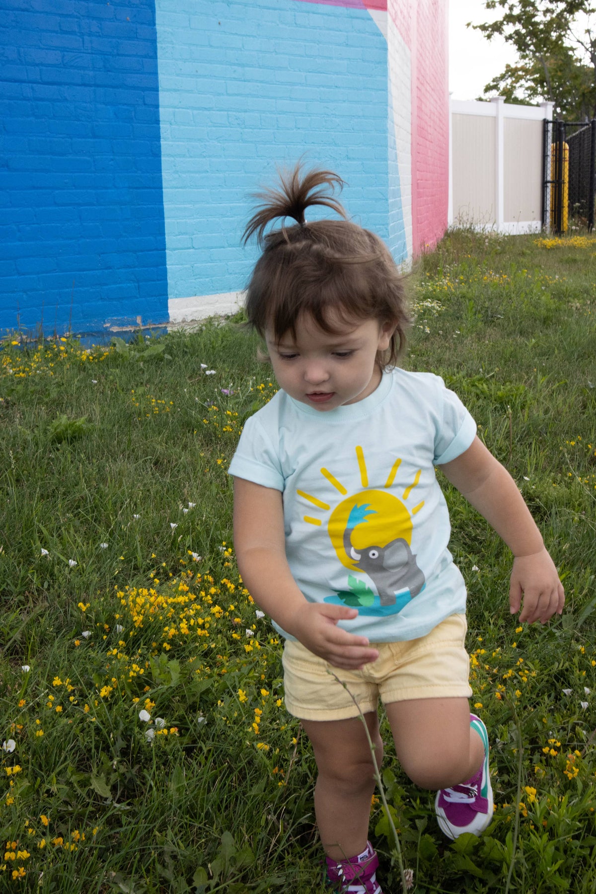 Sunny Elephant Toddler and Kids Shirt: 3T