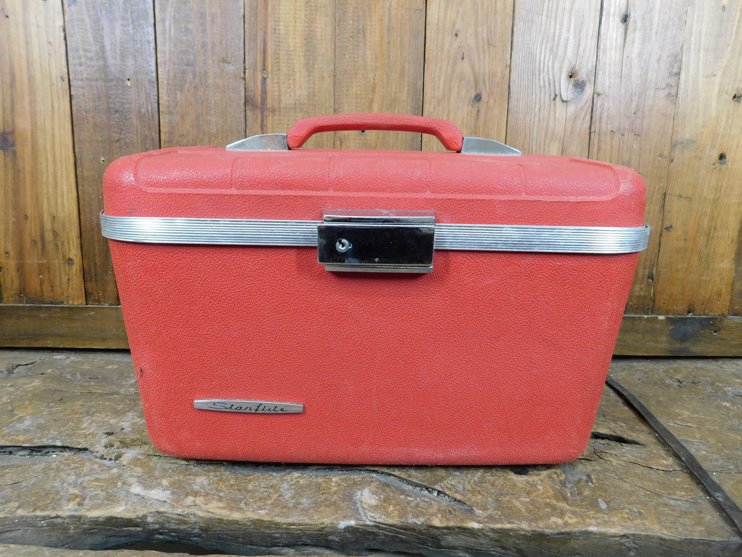 Vintage-Starflite Train Case-Luggage-Hard Shell-14x10in