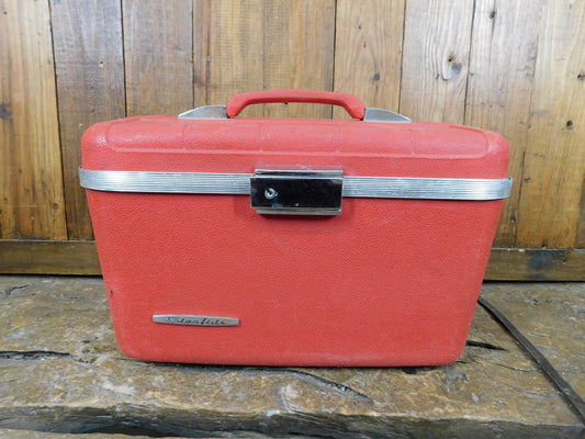 Vintage-Starflite Train Case-Luggage-Hard Shell-14x10in