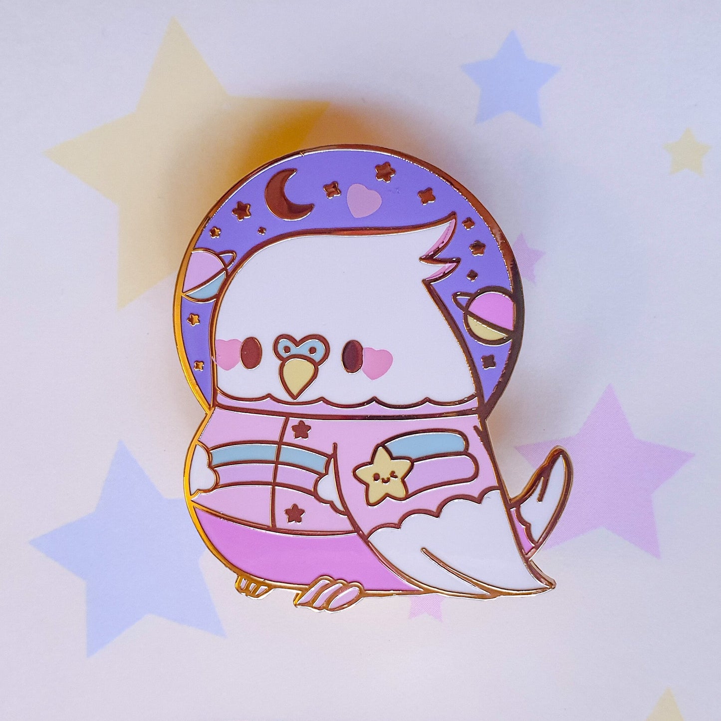 Astro Birb Kawaii Enamel Pin