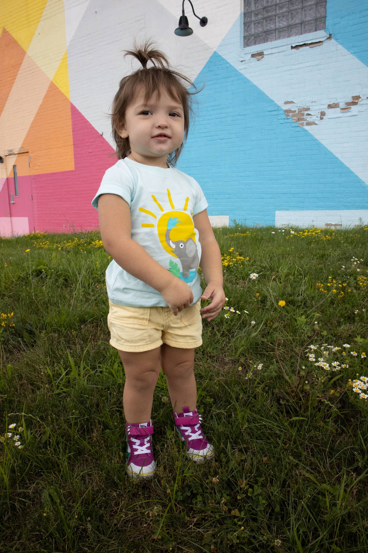 Sunny Elephant Toddler and Kids Shirt: 3T