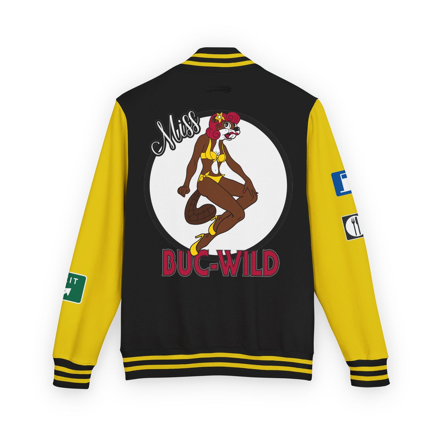 Miss Buc-Wild Unisex Heavyweight Letterman Jacket