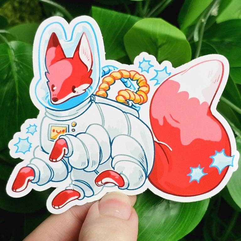 Astronaut Fox Stickers!: ALL THREE!