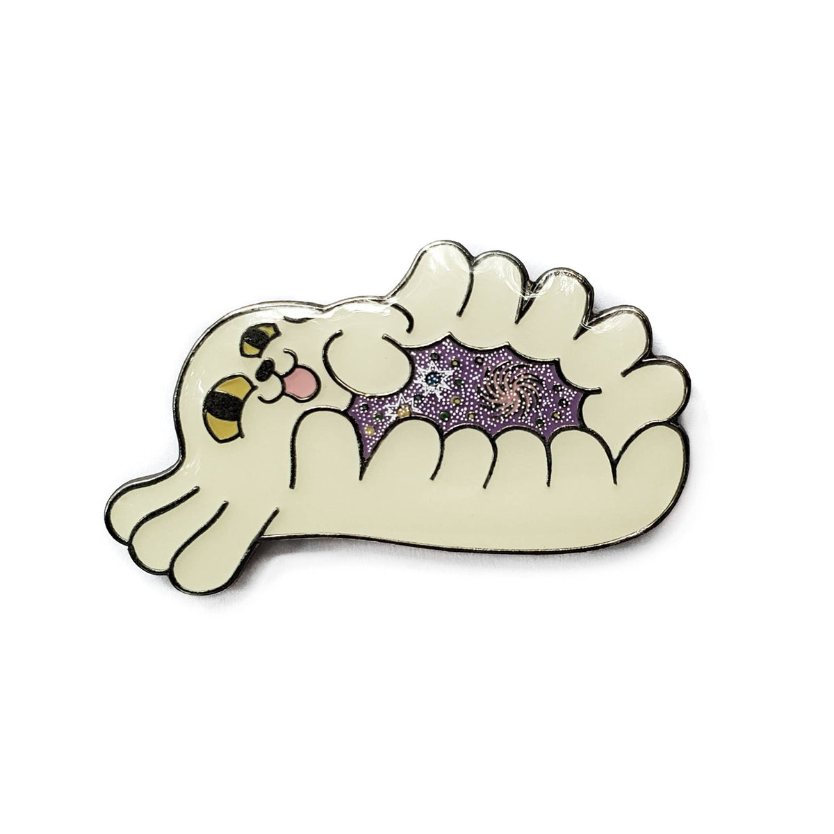 Space Dog Enamel Pin: Hang Tag
