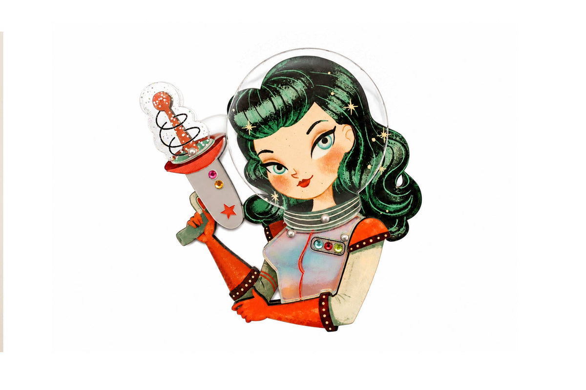 Atomic Astronaut Brooch