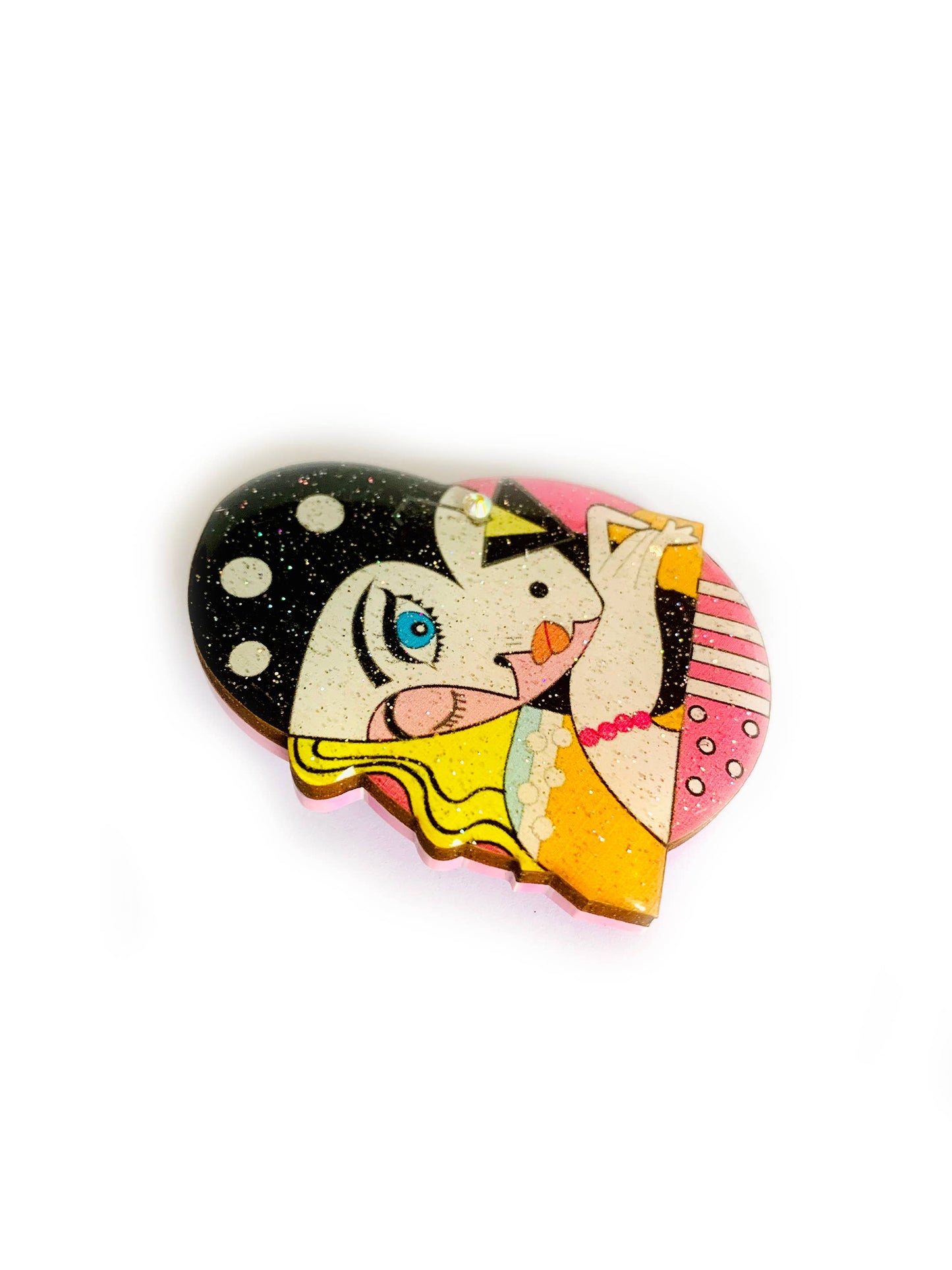 The Glamour Girl Brooch by Rosie Rose Parker