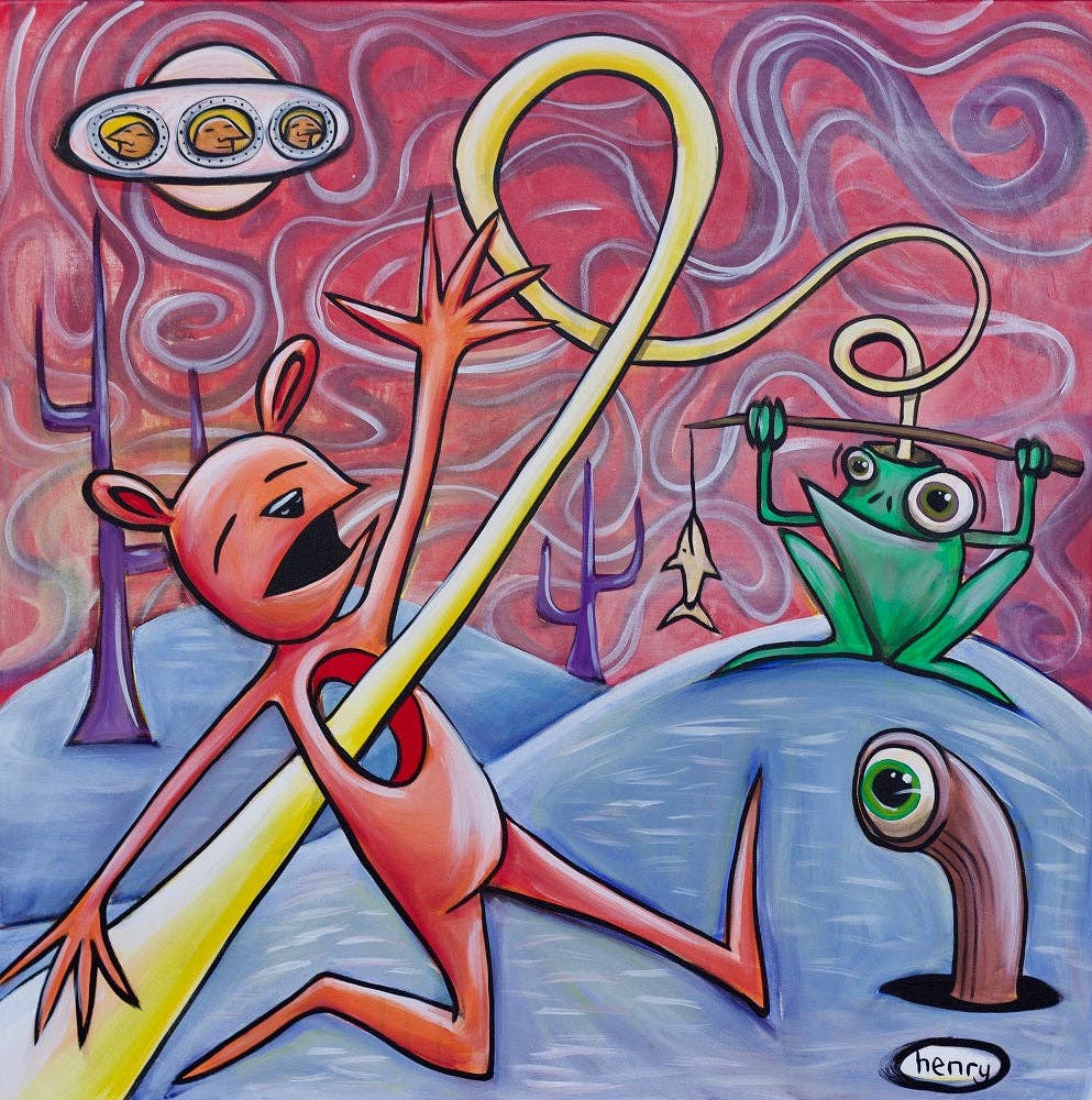 Alien World Canvas Print: 20 X 20