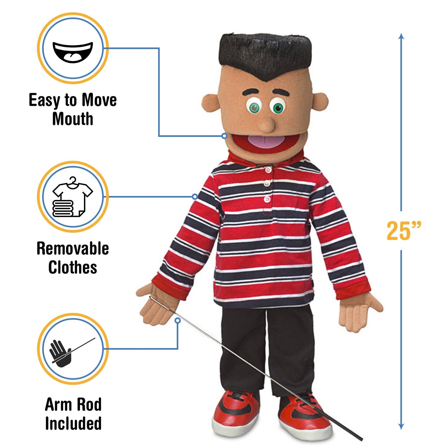 Silly Puppets Jose, Hispanic (25")