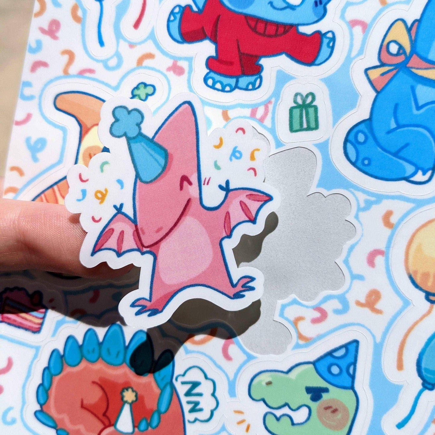 Dino Party Sticker Sheet