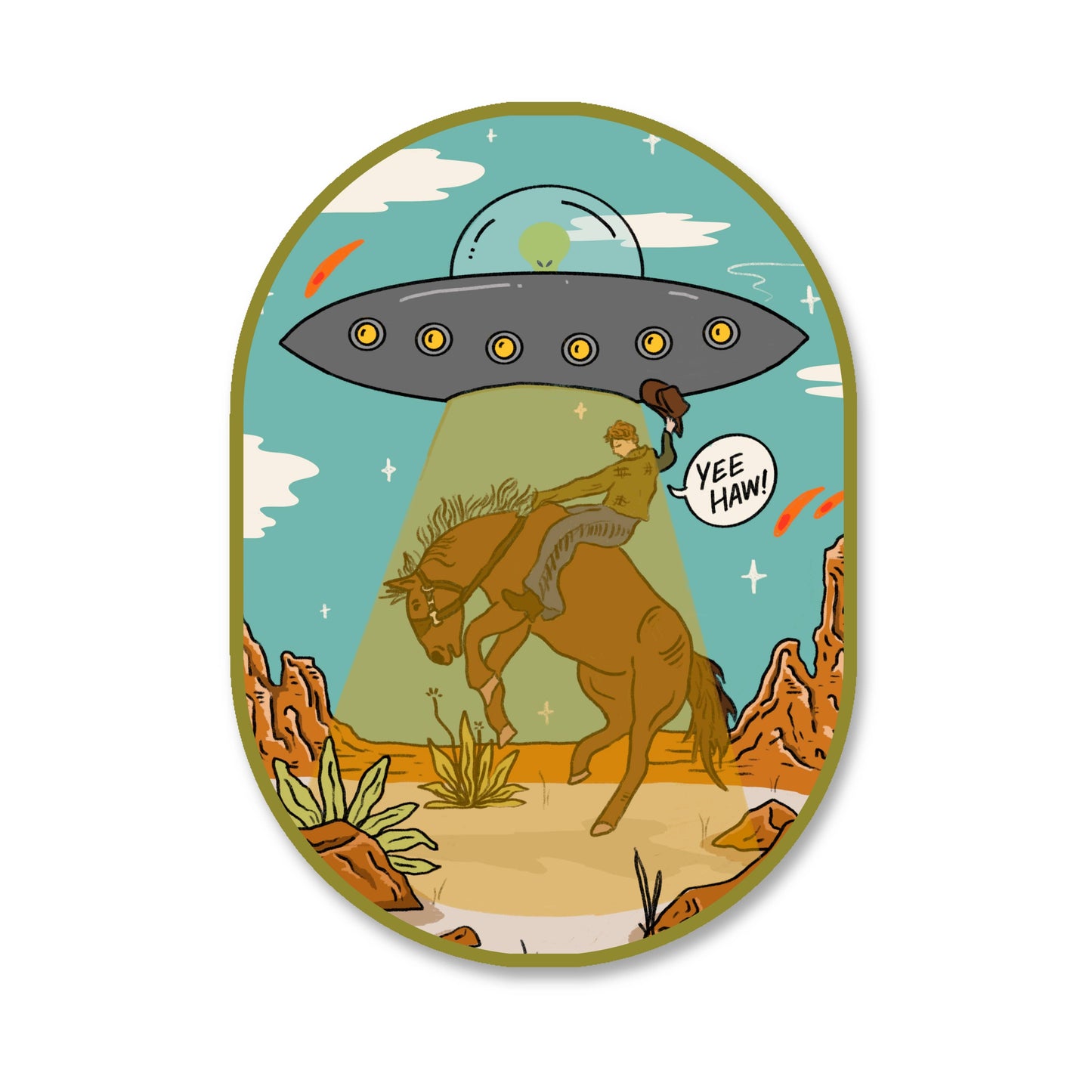 Yee Haw Vinyl Sticker 