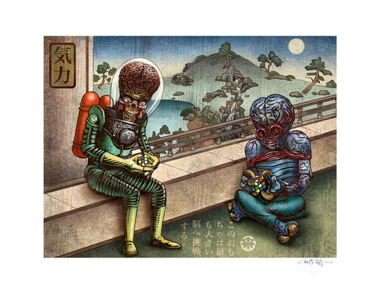 Rubik's Cube Puzzler- 11" x 14" print