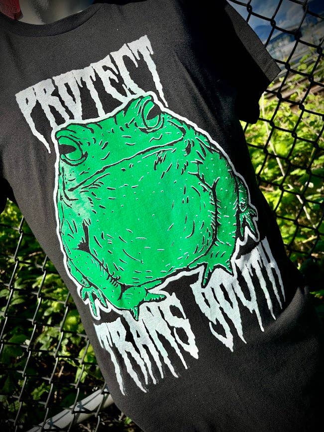 Protect Trans Youth toad tee.: S