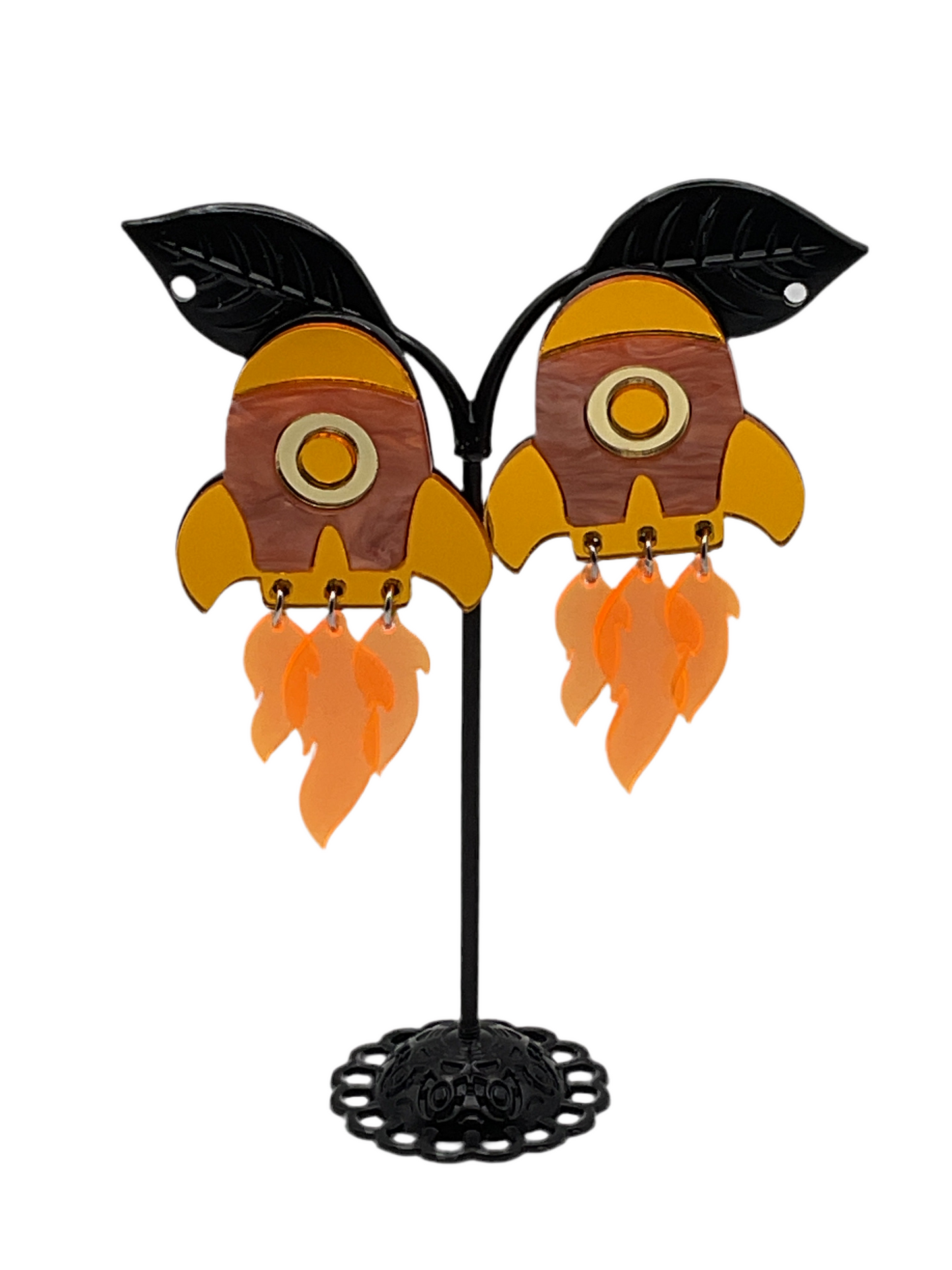 Rocket Ship Earrings